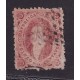 ARGENTINA 1867 GJ 28d ESTAMPILLA RIVADAVIA DE 6ta TIRADA VARIEDAD PLANCHA RAYADA ADEMAS ES PAPEL DELGADO MUY RARO SELLO CON DOBLE VARIEDAD NO CATALOGADO ASI, DE LUJO U$ 120+